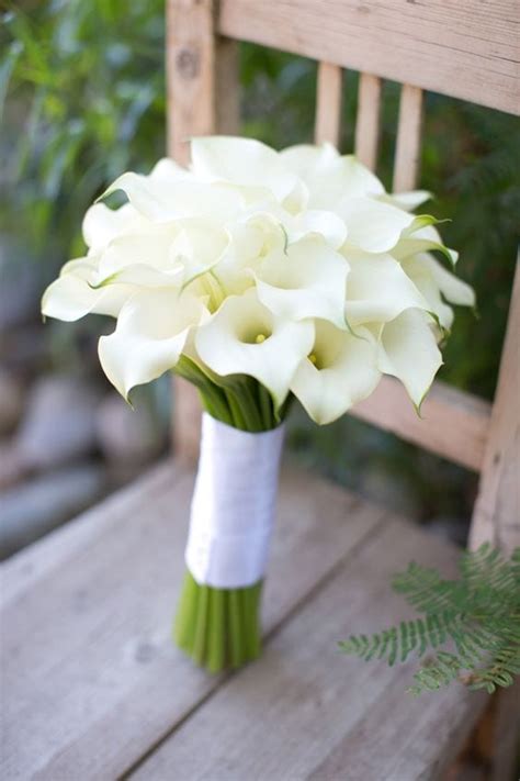 White Mini Calla Lilies Bridal Bouquet - VIP Floral Designs