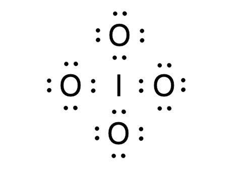 What is the molecular geometry of $\ce{IO4-}$ ion? | Quizlet