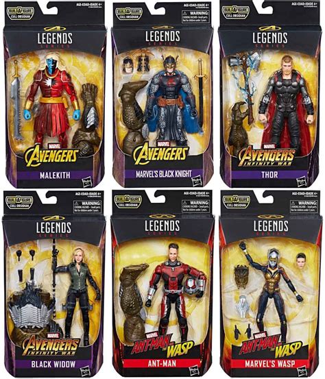 Marvel Avengers Infinity War Marvel Legends Cull Obsidian Series Set of ...