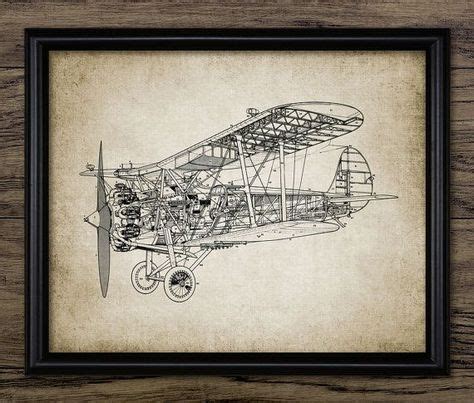 Vintage Biplanes Vintage Aeroplane Print - Printable Biplane Art ...