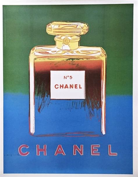 Andy Warhol - "Chanel No. 5 (green/blue)" Warhol Pop Art Perfume Original Vintage Poster at ...