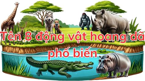 Con gì đây? Bé học con vật, bé nhận biết con vật, bé nói tên 8 loại ...