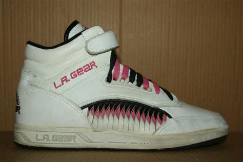 80's Vintage L A Gear High Top Sneaker Hi Shoe Shark Fin Pump 8 5 OG Women's 9 | High top ...