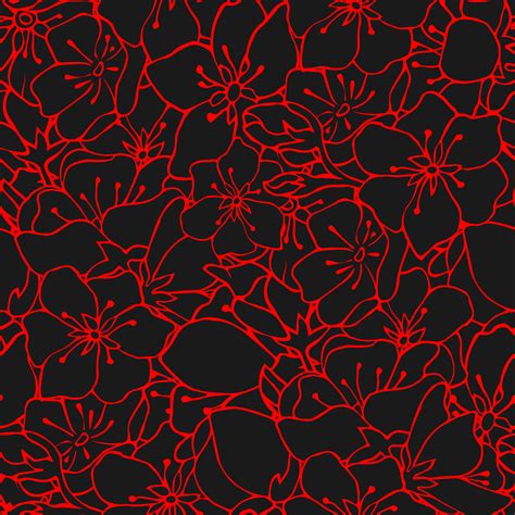 Seamless background with colors. Vector illustration. Stock vector. Floral print. Black ...