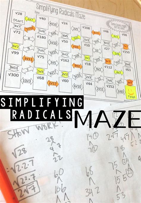 Multiplying Square Roots Worksheet