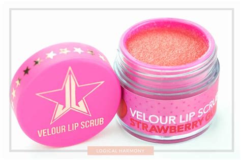 Jeffree Star Velour Lip Scrub in Strawberry Gum Review - Logical Harmony