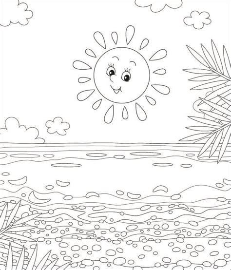 Coloring Page Of Daytime Activities