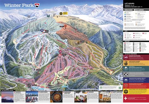 Winter Park Resort Trail Map • Piste Map • Panoramic Mountain Map