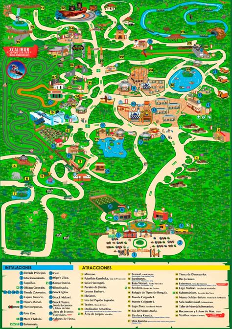 Bioparque Estrella Map and Brochure (2023) | ThemeParkBrochures.net