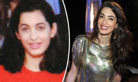 Before she was famous! Amal Clooney looks unrecognisable in unearthed school snap | Celebrity ...