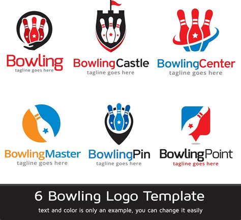 Bowling Logo Template Vector 9504687 Vector Art at Vecteezy