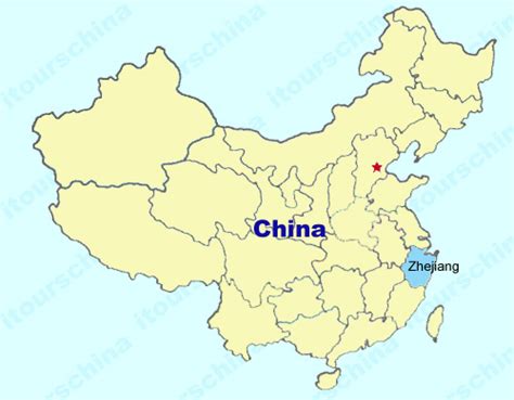 Zhejiang Map, Map of China, Zhejiang Province Maps