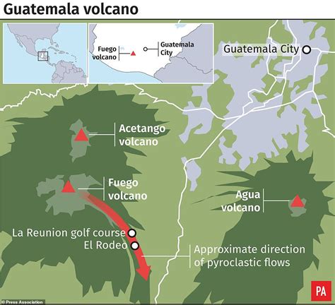 Satellite photos show entire towns obliterated by Guatemala volcano | Daily Mail Online