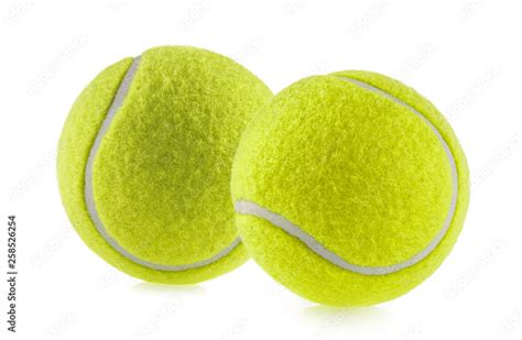 tennis ball isolated white background - photography Stock Photo | Adobe ...