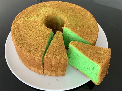 Pandan Chiffon Cake - MY FAMILY RECIPE COOKBOOK