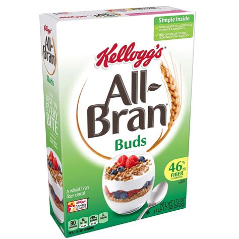 Amazon.com: All-Bran Buds, Breakfast Cereal, Wheat Bran, Excellent ...