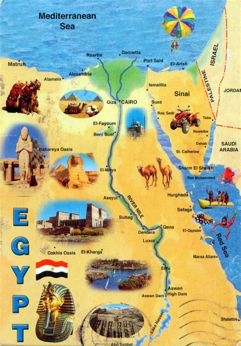 Map Showing Ancient Egypt