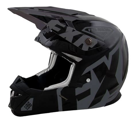 FXR Racing - 2015 Snowmobile Apparel - X1 Helmet - Black Matte ...