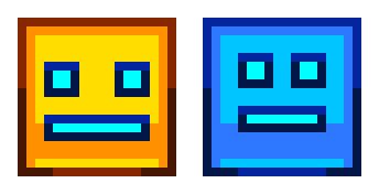 Geometry Dash pixelart by KatchauGames on DeviantArt