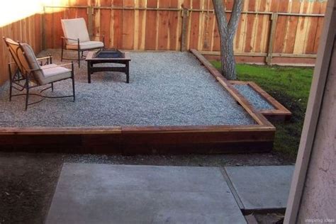 127 Beautiful Gravel Patio Design Ideas | Budget backyard, Backyard ...