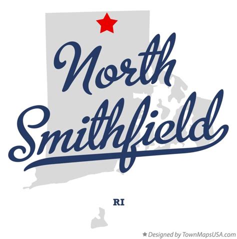 Map of North Smithfield, RI, Rhode Island