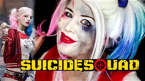 Suicide Squad Harley Quinn Makeup Tutorial by goldiestarling - YouTube