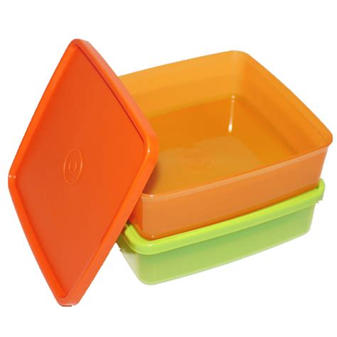 Tupperware Brand Malaysia::Tupperware: Tupperware Large Square A Way Kid Lunch Box 2x620ml