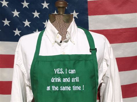 Funny Grilling Apron Home Made Beer BBQ Apron - Etsy