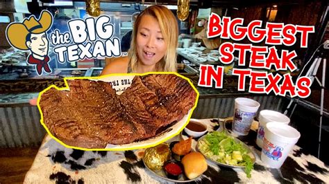 THE BIGGEST STEAK IN TEXAS!!! MASSIVE 72OZ STEAK AT THE BIG TEXAN!!! in ...