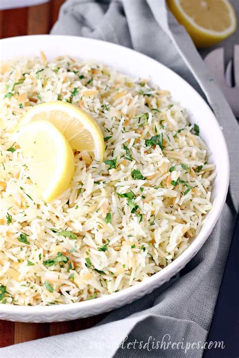 Greek Lemon Rice Pilaf | Let's Dish Recipes