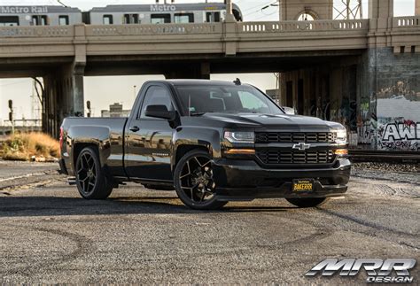 Silverado Muscle Truck With Lowered Suspension and MRR Wheels | Muscle truck, Chevy, Lowered trucks