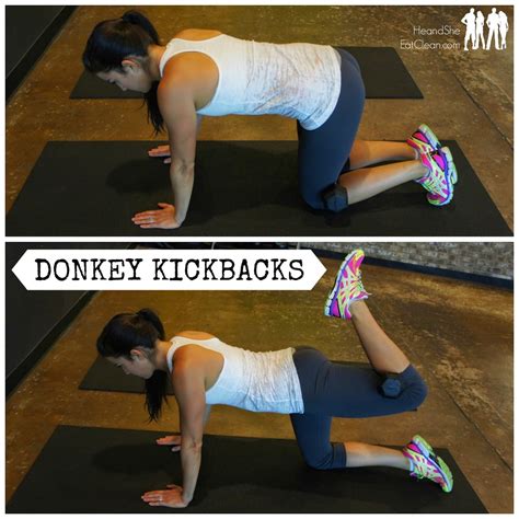 Glute Exercise - Donkey Kickbacks