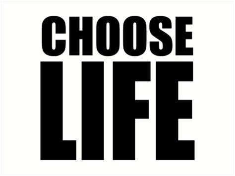 "CHOOSE LIFE - WHAM!" Art Print by welikestuff | Redbubble