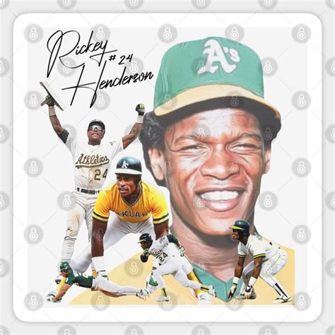 The Stolen Base KING! Rickey Henderson - Rickey Henderson - Sticker ...