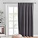 Amazon.com: NICETOWN Sliding Door Curtains, Wide Thermal Blackout Patio Door Curtain Panel ...