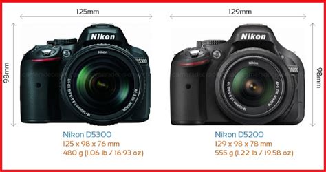 Nikon D5200 vs D5300