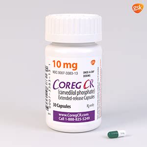 COREG CR CAPSULES 10MG 1X30 | Vaccines | Products | GSK ECS Site