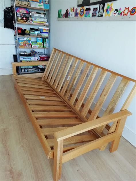 Futon Sofa Bed FRAME, 3 seater, solid wood | in Guildford, Surrey | Gumtree