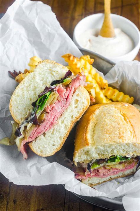 Roast Beef Sandwich with Horseradish Cream Sauce