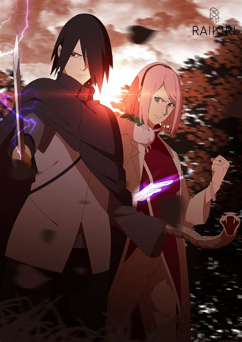 FANART: Sasuke and Sakura (Commission) : r/Naruto