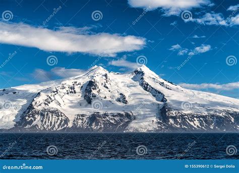 Volcano at the Norwegian Island Jan Mayen in the North of the Atlantic Ocean Stock Photo - Image ...