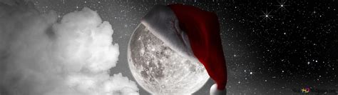 Christmas moon 2K wallpaper download