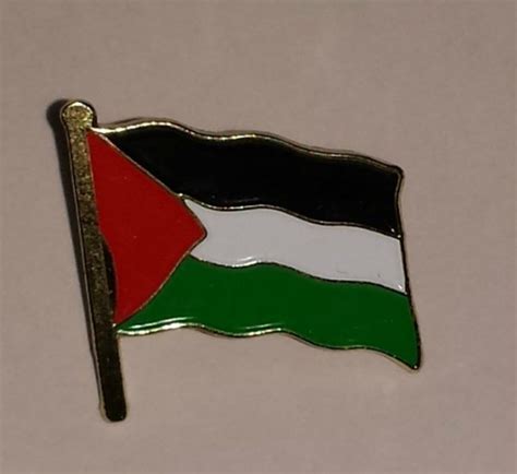 Palestine Flag Country Metal Enamel Pin Badge - Palestine Souk