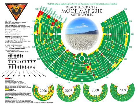 2010 MOOP Map | Burning Man | Black rock city, Burning man, Black rock