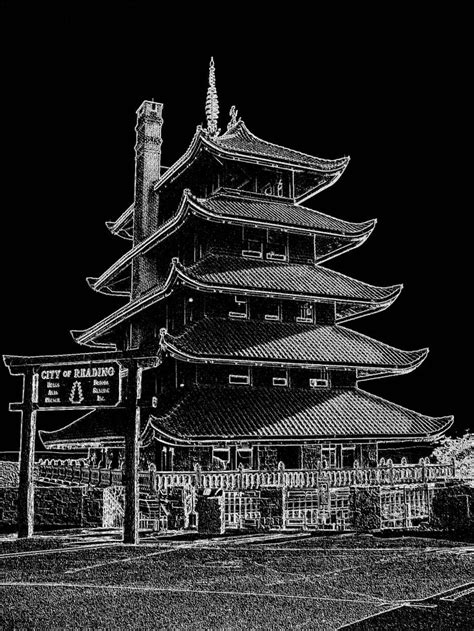 Reading.,PA. Pagoda ! | Reading pa, Retro photo, Hometown