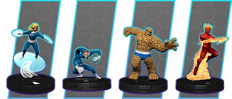 Marvel HeroClix: Fantastic Four Cosmic Clash Starter Set (6-Figure ...