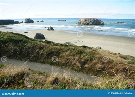 Rock stack and beach stock photo. Image of seashore, oregon - 23001244