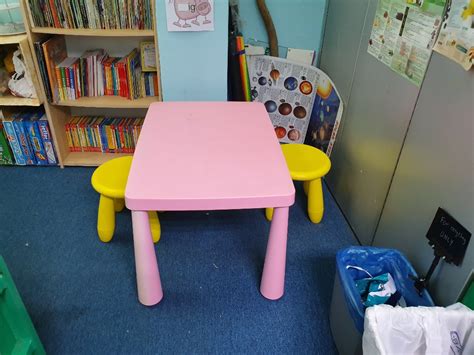Ikea Mammut table and 2 stools, Babies & Kids, Baby Nursery & Kids Furniture, Kids' Tables ...