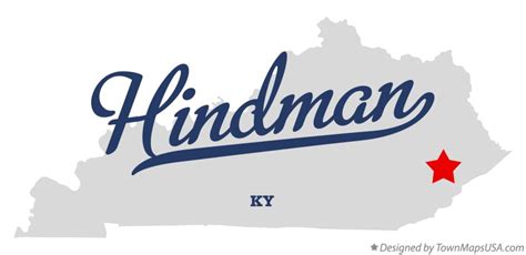 Map of Hindman, KY, Kentucky