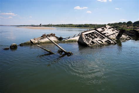 European rivers' receding waters reveal ancient stones, World War II relics